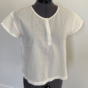 Lacausa white cotton top